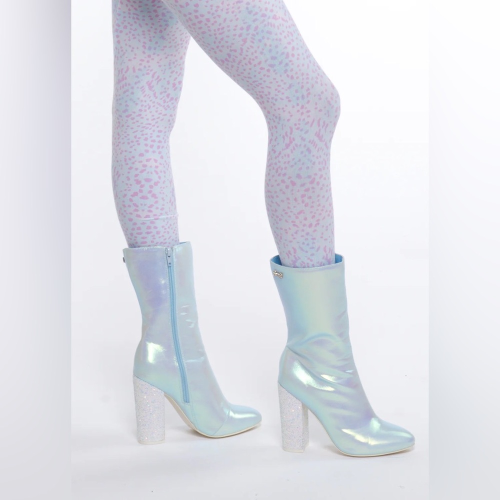 Pre-Owned Sparkl Fairy Couture Light Blue Mini Boot Sz US 8